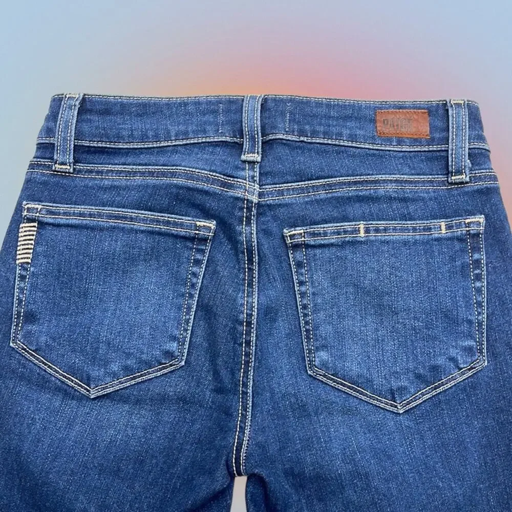 PAIGE Women’s 24 VERDUGO ANKLE Blue Jeans - Picture 3 of 4